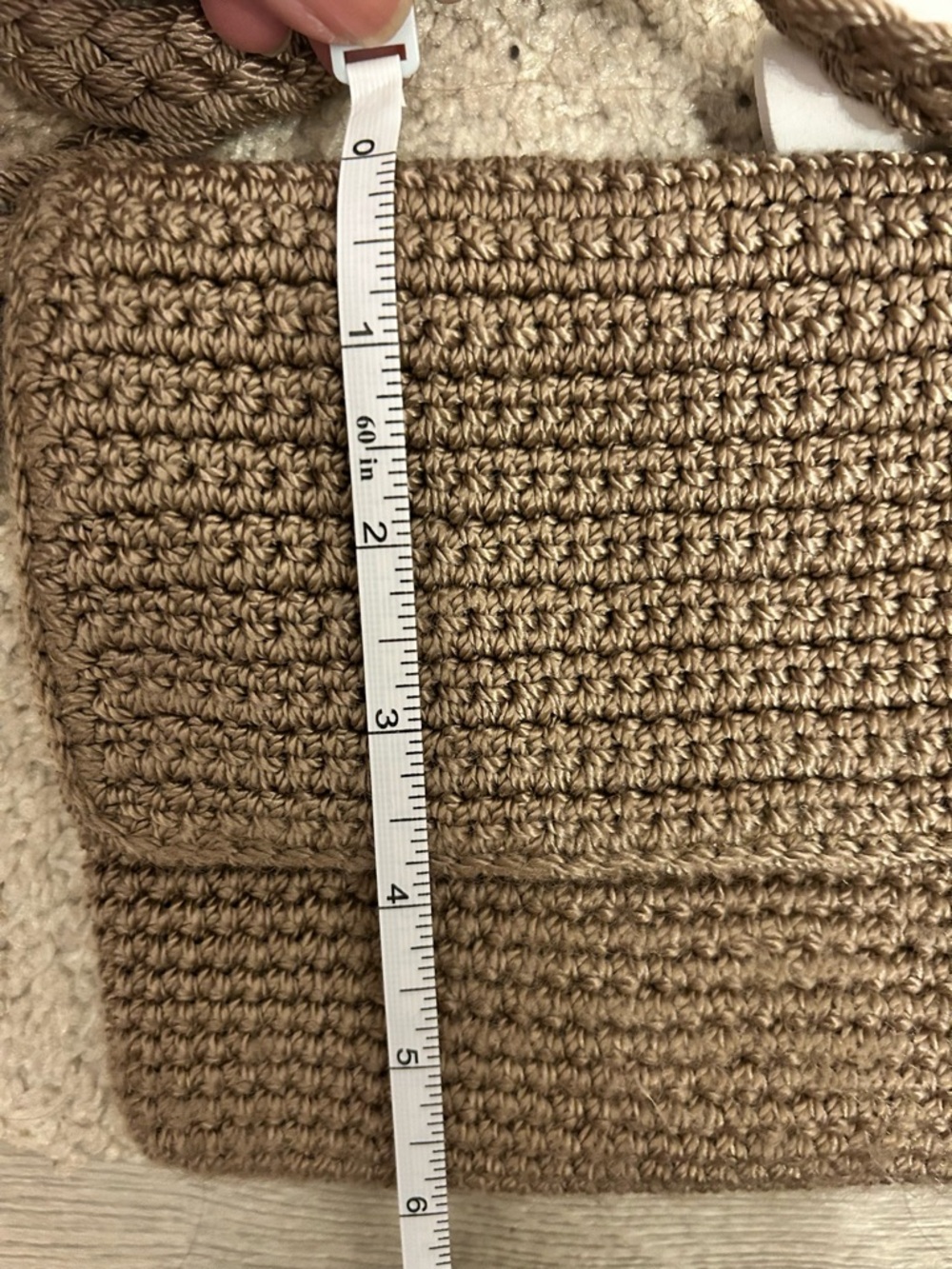 The Sak Small Brown Crochet Crossbody Bag - Picture 12 of 12